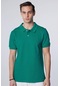 Tudors Erkek Slim Fit Dar Kesim %100 Pamuk Düz Pike Yeşil Polo Yaka Tişört-30579-yesıl