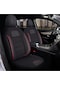 Opel Corsa E Araçlara Uyumlu Tam Takım Basic K Model Oto Koltuk Kılıfı Siyah-kırmızı