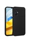 Kilifone - Xiaomi Uyumlu Poco M5 - Kılıf Mat Renkli Esnek Premier Silikon Kapak - Siyah