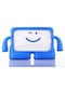 Noktaks - iPad Uyumlu Air 10.9 2020 4.nesil - Tutma Kollu Standlı Çocuk Tablet Kılıfı - Mavi