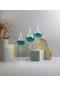Glassic Serenity Zümrüt Yeşili Cam Kandil 3 Adet Cam Kandil - 200 ML Kandil Yağı + 3 Adet Kandil Fitili