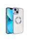 Kilifone - İphone Uyumlu İphone 14 - Kılıf Kamera Korumalı Tatlı Sert Omega Kapak - Mavi Açık