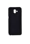 Noktaks - Samsung Galaxy Uyumlu Galaxy J6 Plus - Kılıf Mat Renkli Esnek Premier Silikon Kapak - Siyah