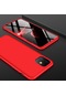 Kilifone - İphone Uyumlu İphone 11 - Kılıf 3 Parçalı Parmak İzi Yapmayan Sert Ays Kapak - Kırmızı