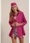 Bigdart 3900 Oversize Uzun Basic Gömlek - Koyu Pembe 001