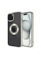 Kilifone - İphone Uyumlu İphone 15 - Kılıf Kamera Korumalı Tatlı Sert Omega Kapak - Titanyum