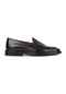 Shoetyle - Siyah Deri Bağcıksız Erkek Günlük Ayakkabı 250-7510-1004-deri Siyah
