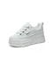 Beyaz Tuınanle Takozlar Ayakkabı Kadın İçin Gizli Topuk Ayakkabı Sonbahar Bahar Kadın Beyaz Platform Ayakkabılar