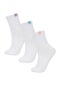 Defacto Kadın 3lü Pamuklu Soket Çorap B6102axnswt1