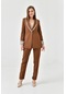 Violevin Er-cool Kadın İkili Ceketli Takım 1005-58-kahverengi