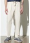 Regular Fit Normal Kesim Normal Bel Kırık Beyaz Chino Pantolon W221266102