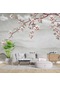 Soft Ağaç Ve Çiçek Desenli Duvar Kağıdı Baskı 1 M²