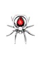 Kırmızı Keysıon Örümcek Tutucu Örümcek Bling Tutucu Metal Örümcek Tutucu Lüks Evrensel Elmas Masaüstü