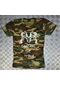 Control The Terror Baskılı T-shirt Yeşil