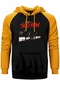 Skid Row Albu M Sarı Renk Reglan Kol Kapşonlu Sweatshirt
