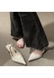 Kadın Yeni Stil Sivri Burun Stiletto Sandalet Kayısı