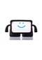 Noktaks - Samsung Galaxy Uyumlu Tab 3 Lite 7.0 - Tutma Kollu Standlı Çocuk Tablet Kılıfı - Siyah
