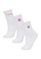 Defacto Kadın 3lü Pamuklu Soket Çorap B6091axnswt1