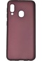 Ekılıf - Samsung Galaxy A40 Uyumlu Kılıf Mat Soft Premier Silikon Kapak - Mürdüm