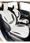 Minderland Axiom Comfort Serisi Oto Koltuk Kılıfı, Keten-deri / Kemik, Hyundai Tucson İle Uyumlu