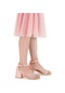 Kiko Kids Nobe Günlük Kız Çocuk 4 Cm Topuklu Sandalet Ayakkabı Pudra Pudra