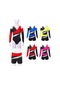 Mavi Çocuk Kız Dans Bodysuit Uzun Kollu Off-omuz Patchwork Stil Leotard Unitard Bale Tulum Şortlu