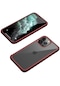 Noktaks - İphone Uyumlu İphone 13 Pro - Kılıf 360 Full Koruma Ön Ve Arka Dor Kapak - Kırmızı
