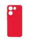 Noktaks - Tecno Uyumlu Tecno Camon 20 - Kılıf Mat Soft Esnek Biye Silikon - Kırmızı