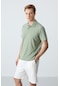 Tommy Life Açık Yeşil Basic Göğüs Logolu Standart Kalıp Triko Polo Yaka Erkek T-shirt - 87768 CAMEL
