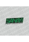 Sanayi Performance Sticker Siyah Koyu Yeşil
