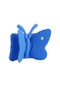 Noktaks - Apple Uyumlu Apple İpad Mini 1 - Kılıf Kelebek Figürlü Stand Olabilen Çocuklar İçin Koruyucu Tablet Kılıfı - Mavi