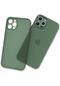 Tecno - İphone Uyumlu İphone 12 Pro Max - Kılıf Mat Ultra İnce Esnek Tpu Tiny Kapak - Yeşil
