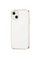 Tecno - İphone Uyumlu İphone 13 - Kılıf Parlak Renkli Bark Silikon Kapak - Beyaz