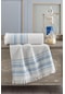 Zeynep Tekstil Trendy Banyo Havlu Seti 70 x 140 + 50 x 90 Mavi