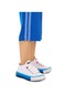 Kiko Kids Tinna Bağcıklı Erkek Bebek Keten Spor Ayakkabı Beyaz - Mavi