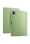 Kilifone - Xiaomi Uyumlu Mi Pad 5 - Kılıf Kalem Bölmeli Stand Olabilen Origami Tri Folding Tablet Kılıfı - Açık Yeşil