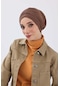 Fularlı Bone Türban,b-81rb Kahverengi