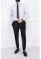 Erkek Slim Fit Dar Yaka Uzun Kol 6 Drop Açık Gri Gömlek-1698-açık Gri