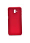 Tecno - Samsung Galaxy Uyumlu J6 Plus - Kılıf Mat Renkli Esnek Premier Silikon Kapak - Kırmızı