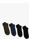 Koton 4'lü Patik Çorap Seti Desenli Multıcolor 3wam80252aa 3WAM80252AAMIX