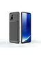 Noktaks - Samsung Galaxy Uyumlu A81 Note 10 Lite - Kılıf Auto Focus Negro Karbon Silikon Kapak - Siyah