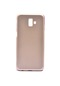 Noktaks - Samsung Galaxy Uyumlu Galaxy J6 Plus - Kılıf Mat Renkli Esnek Premier Silikon Kapak - Gold