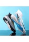 Snapbuy Blue Ocean Doğa Sporları Futbol Ayakkabıları Çiviler Kramponlar Siyah - Beyaz