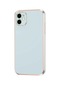 Kilifone - İphone Uyumlu İphone 12 - Kılıf Parlak Renkli Bark Silikon Kapak - Mavi Açık