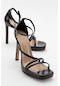 Luvishoes Shelp Siyah Kadın Topuklu Ayakkabı