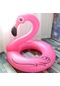 Novahub Yaz Şişme Flamingo Şekilli Şamandıra Havuz Salonu Yüzme Halka Yüzen Yatak Raft, 90cm Çok Renkli, Sürgülü Çok Renkli