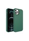 Forzacase İphone 14 Pro Max Uyumlu Rock Serisi Metal Buton Ve Kamera Çerçeveli Sert Silikon Kılıf Yeşil