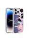 Noktaks - iPhone Uyumlu 12 Pro Max - Kılıf Kenarlı Renkli Desenli Elegans Silikon Kapak - No8