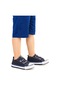 Kiko Kids Linen Cırtlı Erkek Bebek Keten Spor Ayakkabı Lacivert
