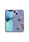 Noktaks - iPhone Uyumlu 13 - Kılıf Desenli Sert Mumila Silikon Kapak - Lilac Bear